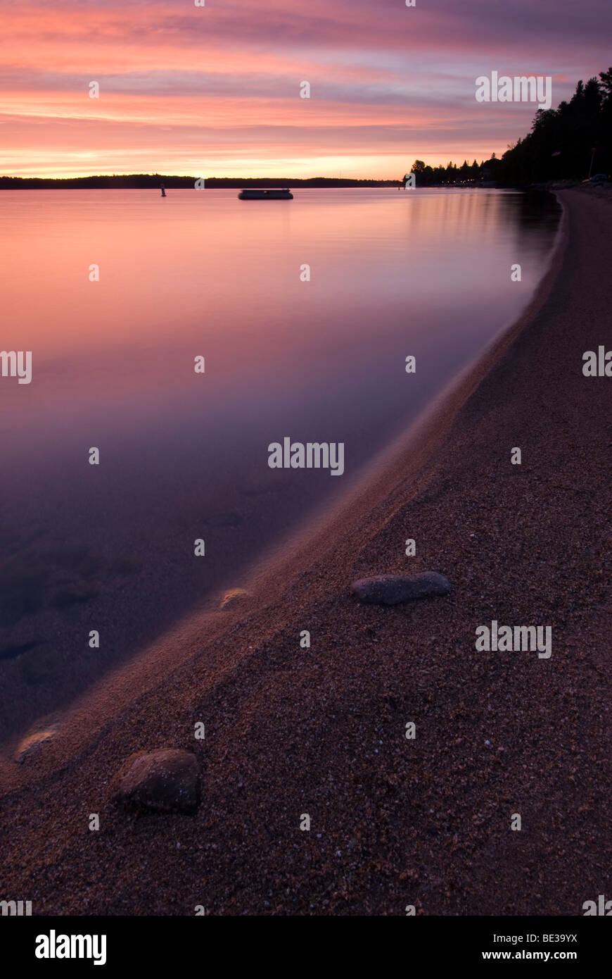 Leech Lake, Walker, Minnesota, USA. Sunrise Stock Photo Alamy