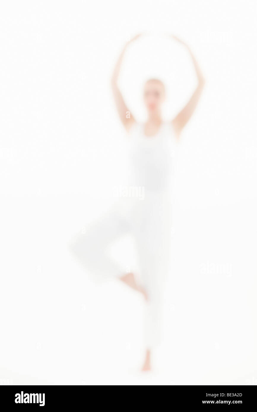 Ballet pose, out of focus Stock Photo