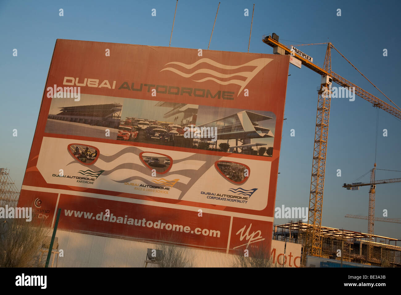 Dubai Autodrome sign detail close up UAE Stock Photo Alamy