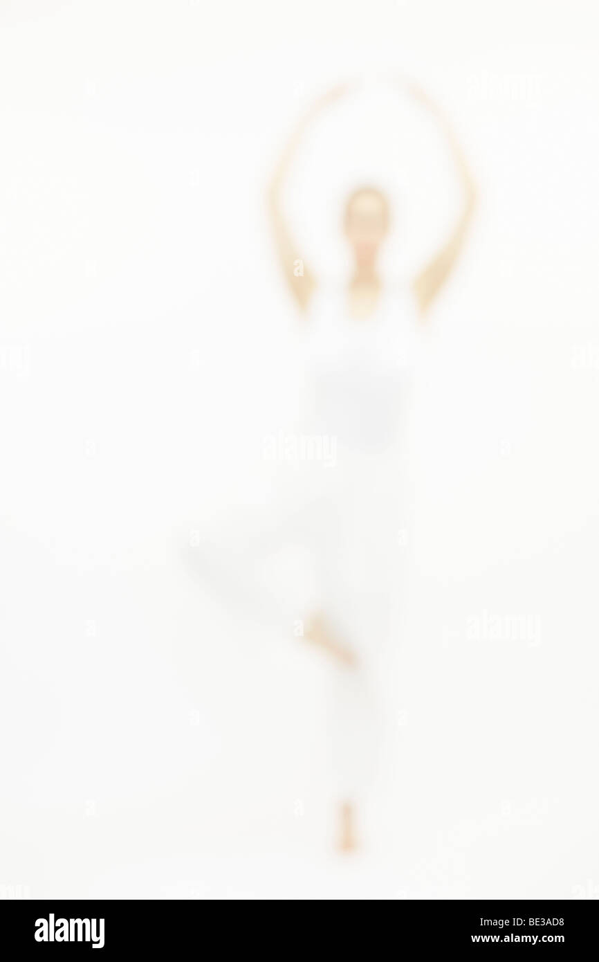 Ballet pose, out of focus Stock Photo