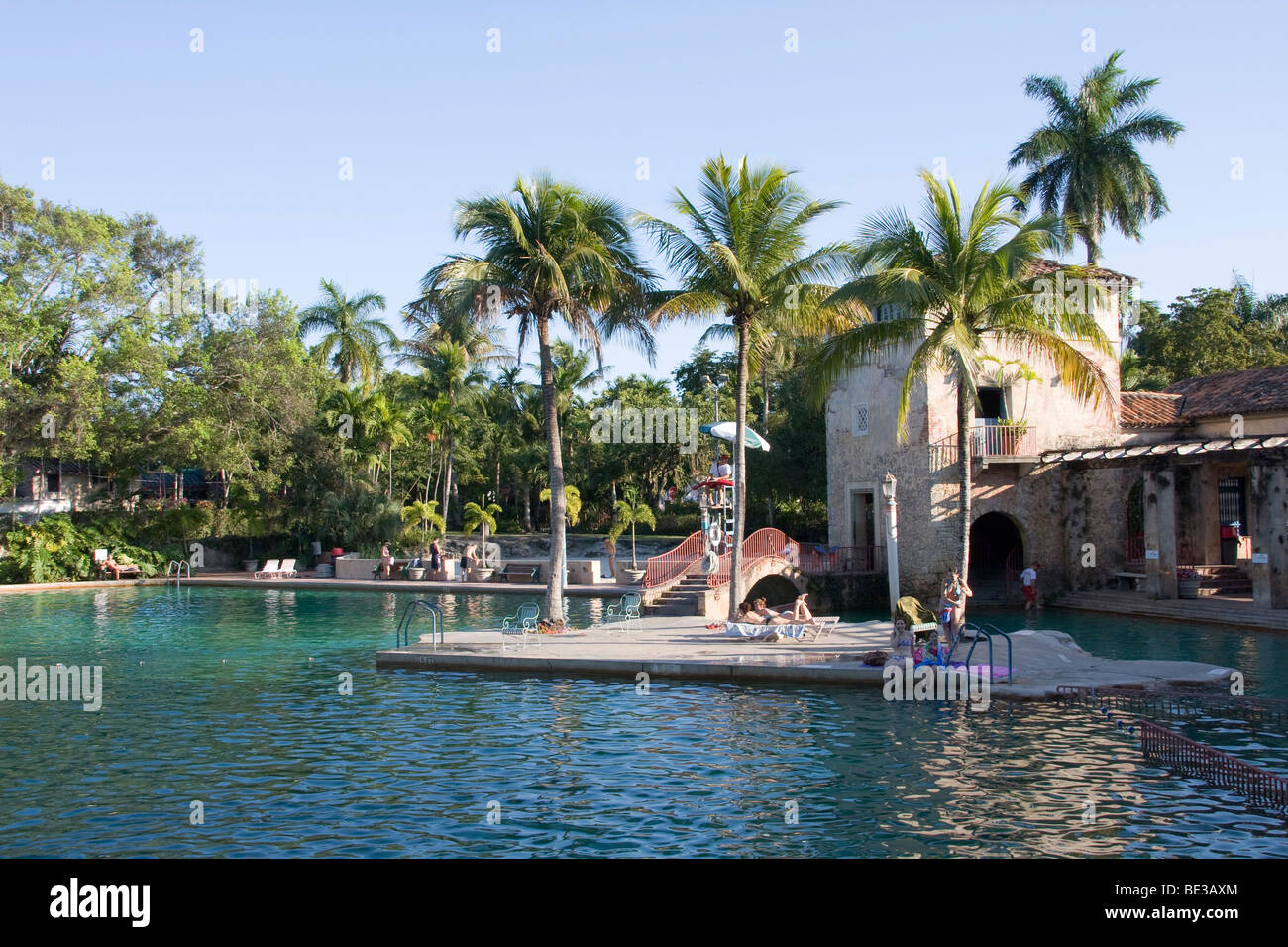 Swimming pool, Venetian Pools in Coral Gables, Miami, Florida, USA Stock Photo