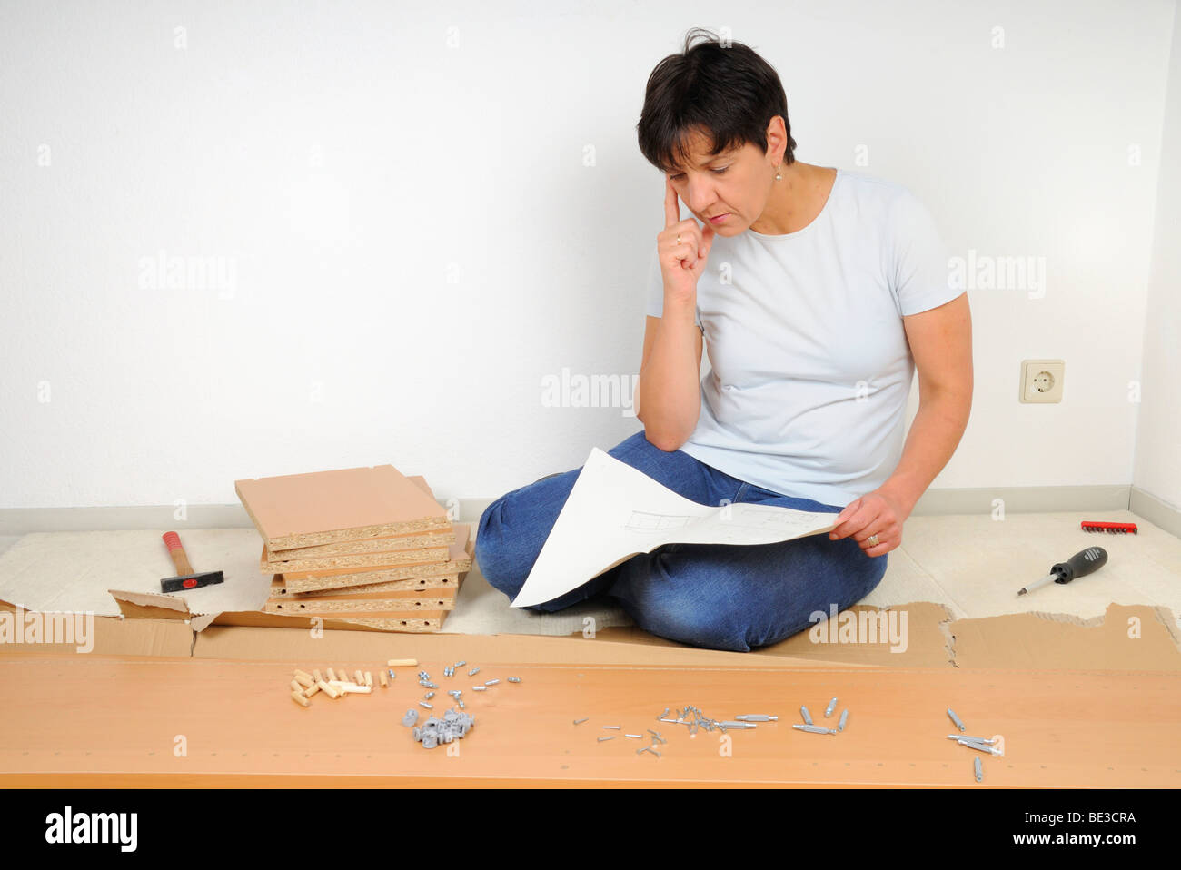 Assembling Ikea Furniture High Resolution Stock Photography and Images