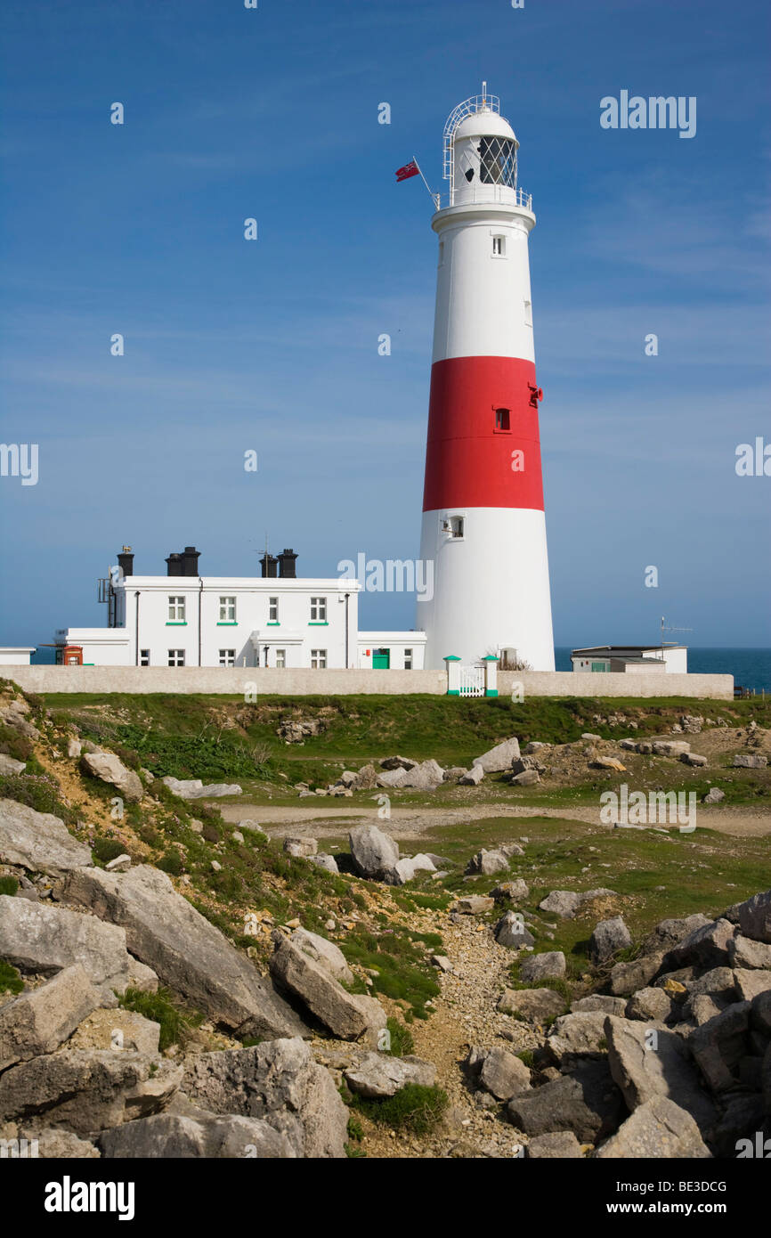 Portland Bill Lighthouse, Isle of Portland, Dorset, England, United Kingdom, Europe Stock Photo