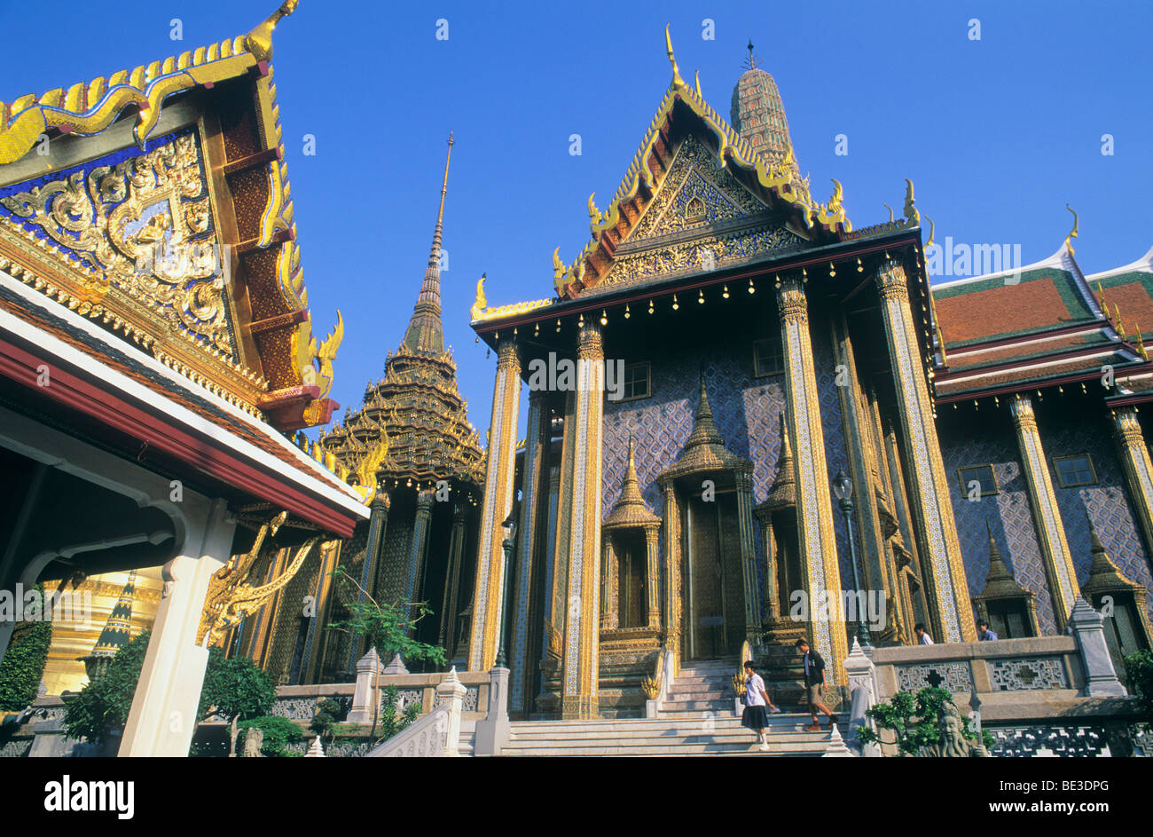 Grand Palace, Wat Phra Kaeo, King Temple, Bangkok, Thailand, Asia Stock Photo