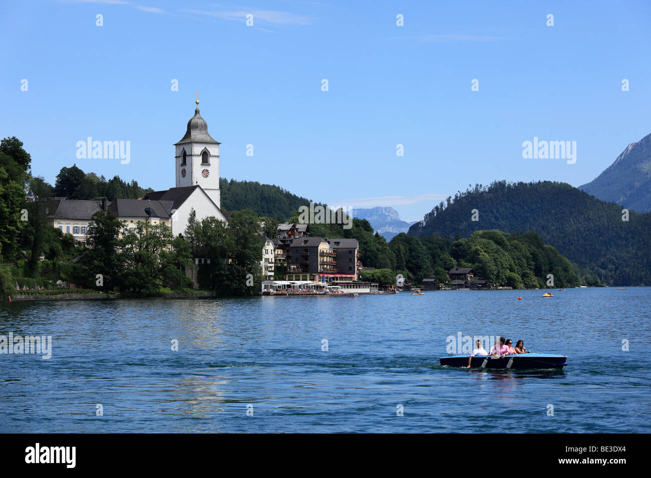 St. Wolfgang, Wolfgangsee lake, Salzkammergut region, Upper Austria, Austria, Europe Stock Photo