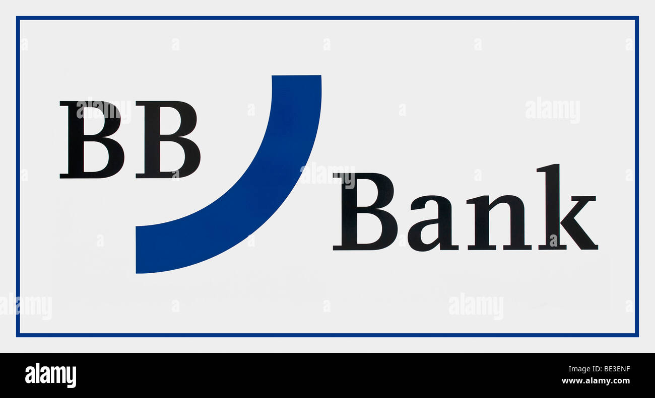 Logo: BB Bank, Badische Beamtenbank, bank from Baden, Germany Stock Photo
