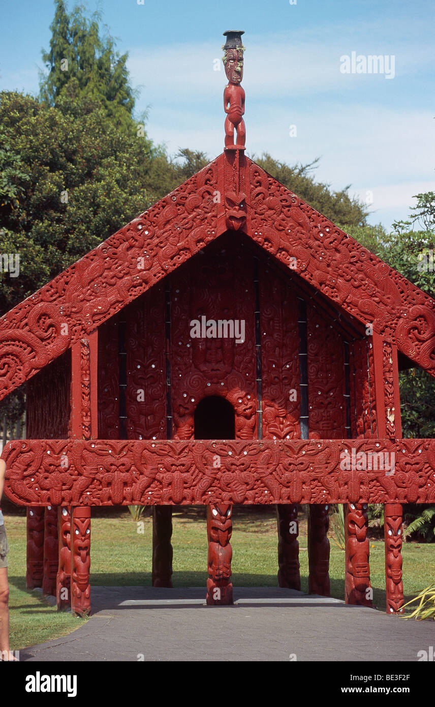 New Zealand - North Island - Bay of Plenty - Rotorua - Whare Kai - Maori pantry Stock Photo