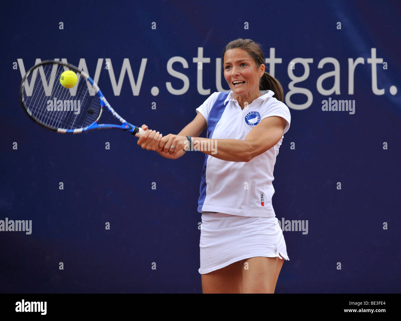 SYNA SCHREIBER, TC Blau-Weiss Berlin, Ladies Tennis League Stock Photo