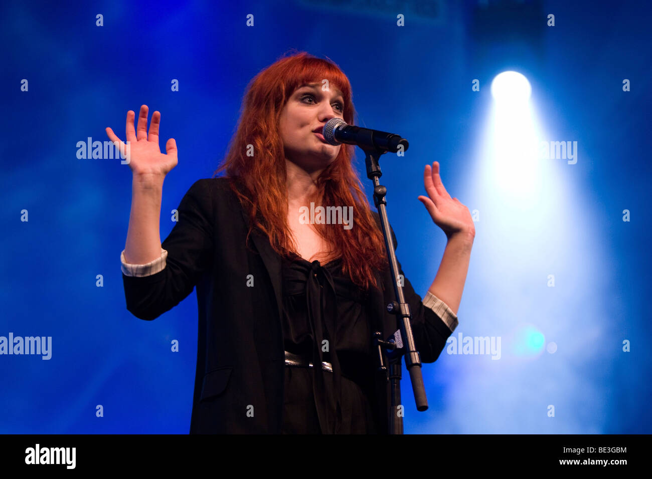 Alison Sudol aka A Fine Frenzy, U.S. singer-songwriter, live at the Blue Balls Festival in the concert hall of the KKL in Lucer Stock Photo
