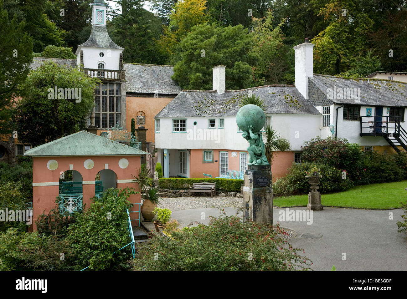 Portmeirion Village in Gwynedd, Wales, UK Stock Photo Alamy