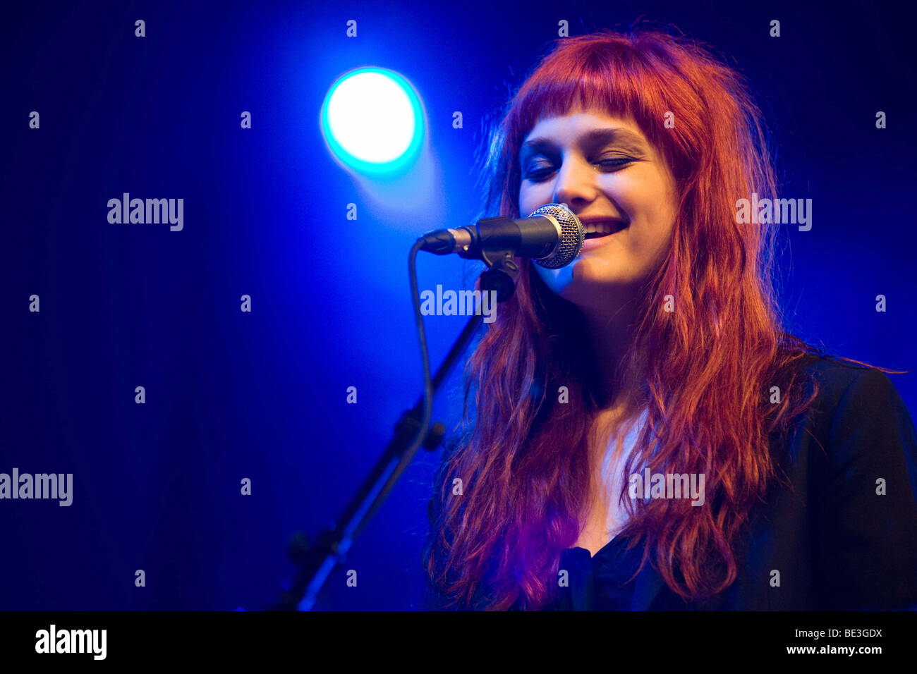 Alison Sudol aka A Fine Frenzy, U.S. singer-songwriter, live at the Blue Balls Festival in the concert hall of the KKL in Lucer Stock Photo