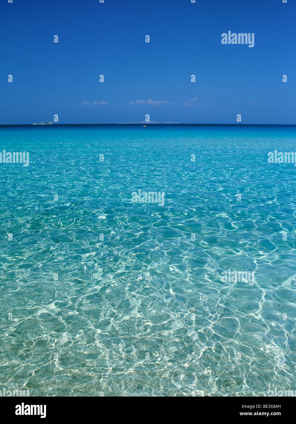 Clear sea, Costa Rei, Sardinia, Italy, Europe Stock Photo
