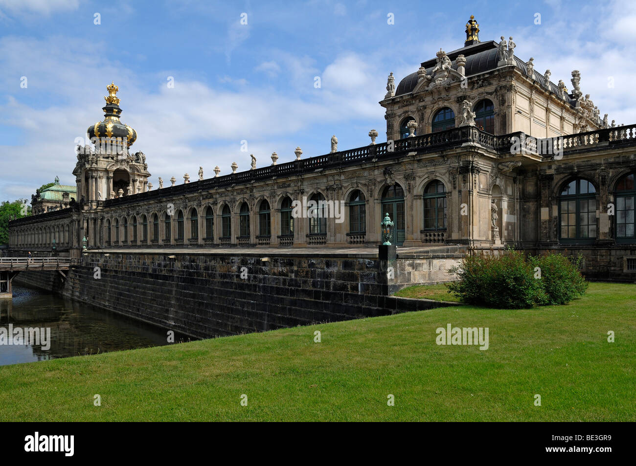 Exterior view of the Zwinger museum, 1711-1722, Dresden, Saxony, Germany, Europe Stock Photo
