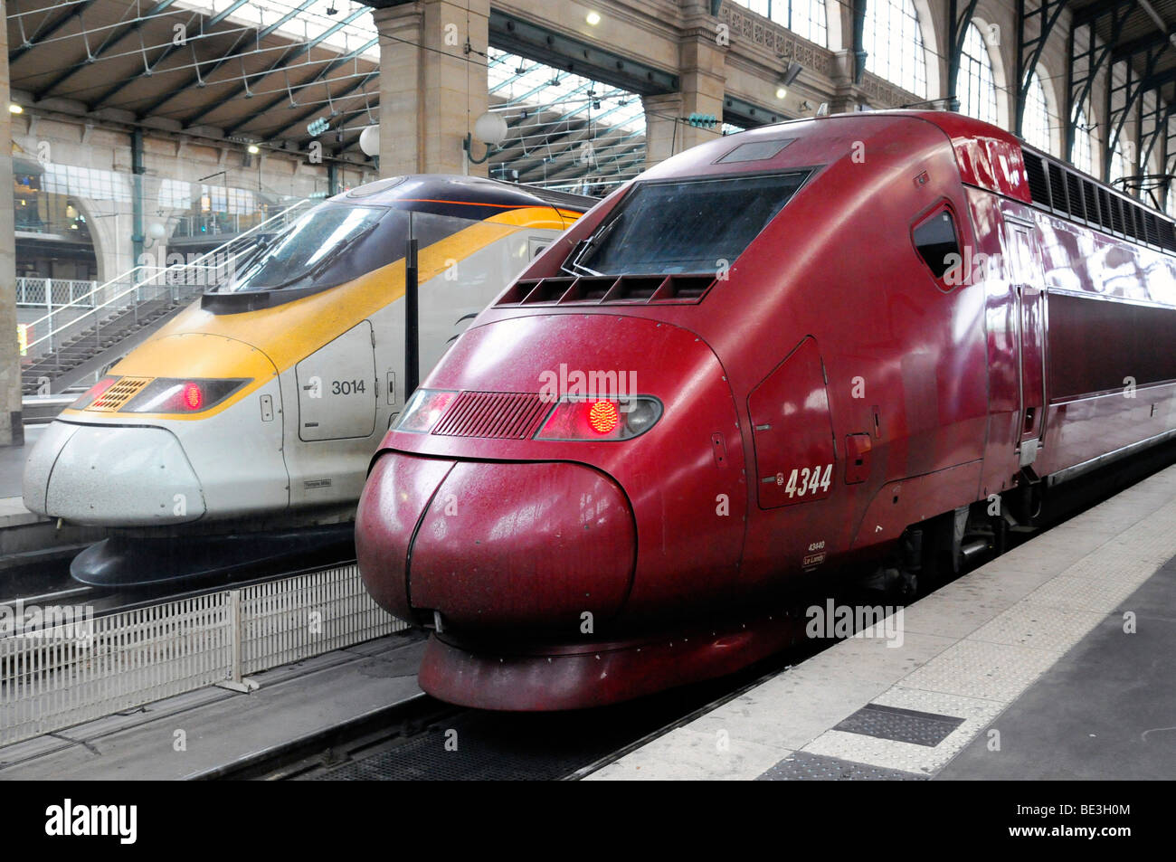TGV, Gare du Nord, North station, Paris, France, Europe Stock Photo