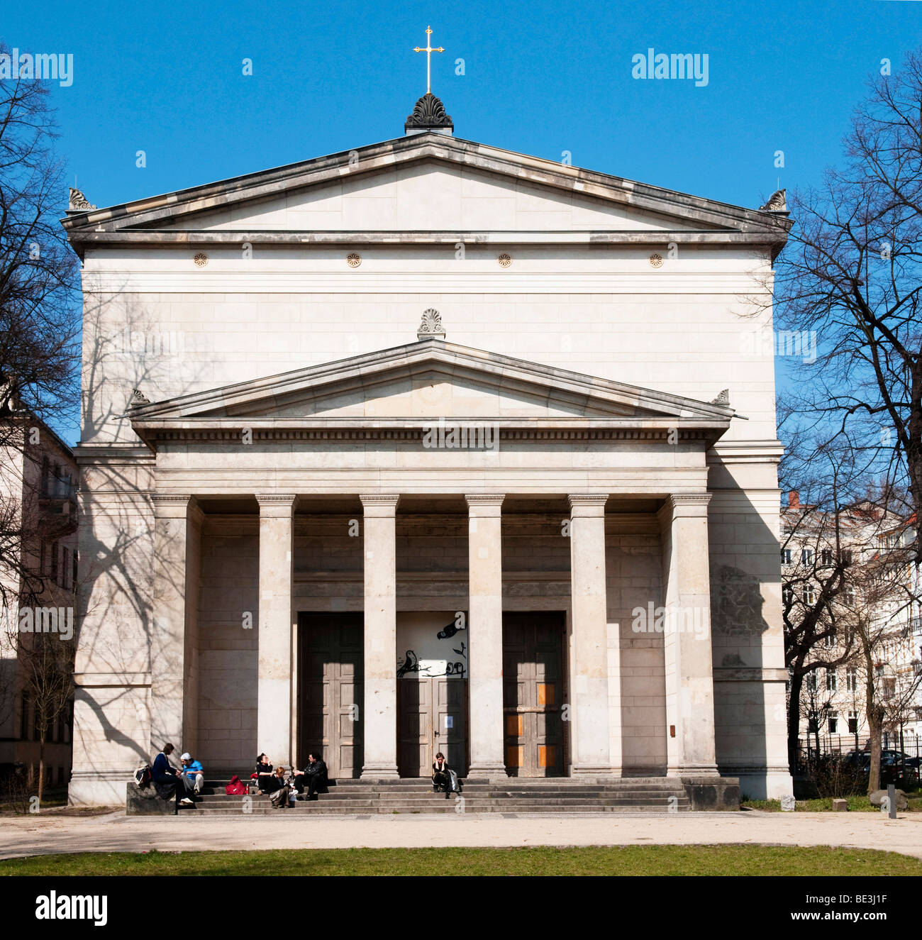 Elisabethkirche church, designed by Karl Friedrich Schinkel in Berlin Mitte, Germany, Europe Stock Photo