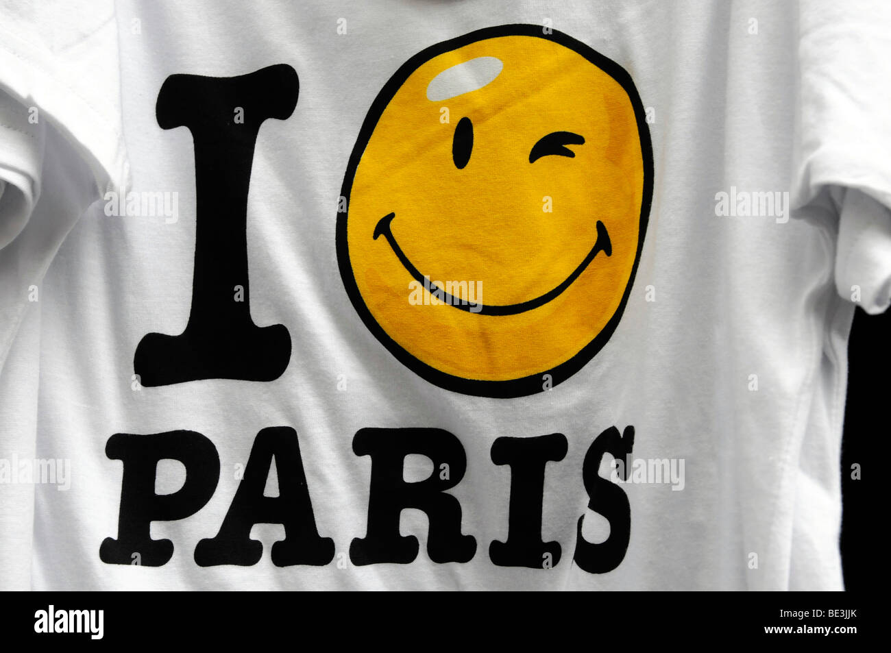 T-shirt 'I love Paris' Stock Photo