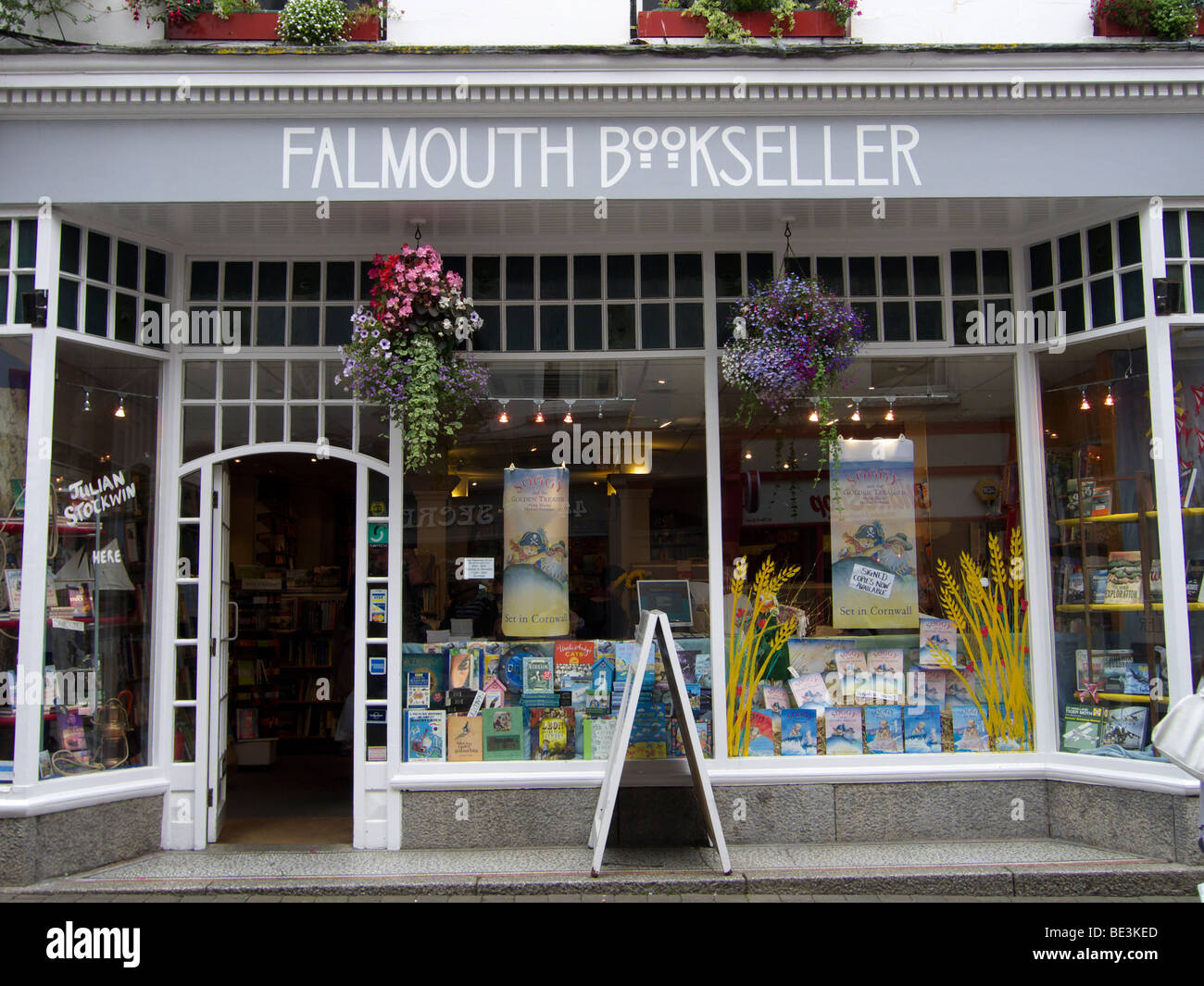 Falmouth Cornwall england UK The Falmouth Bookseller Stock Photo