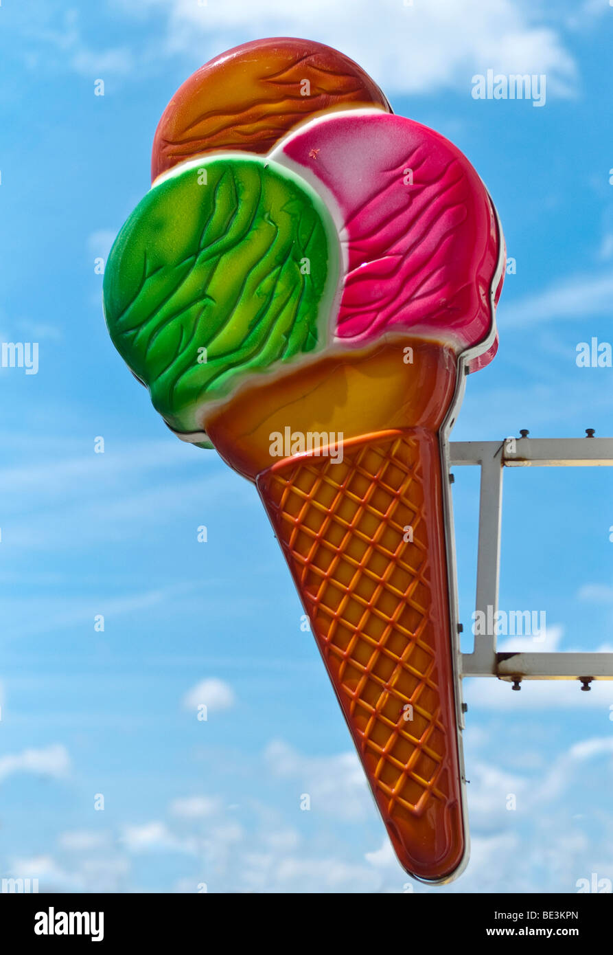 Advertisement for icecream, Germany, Europe Stock Photo Alamy