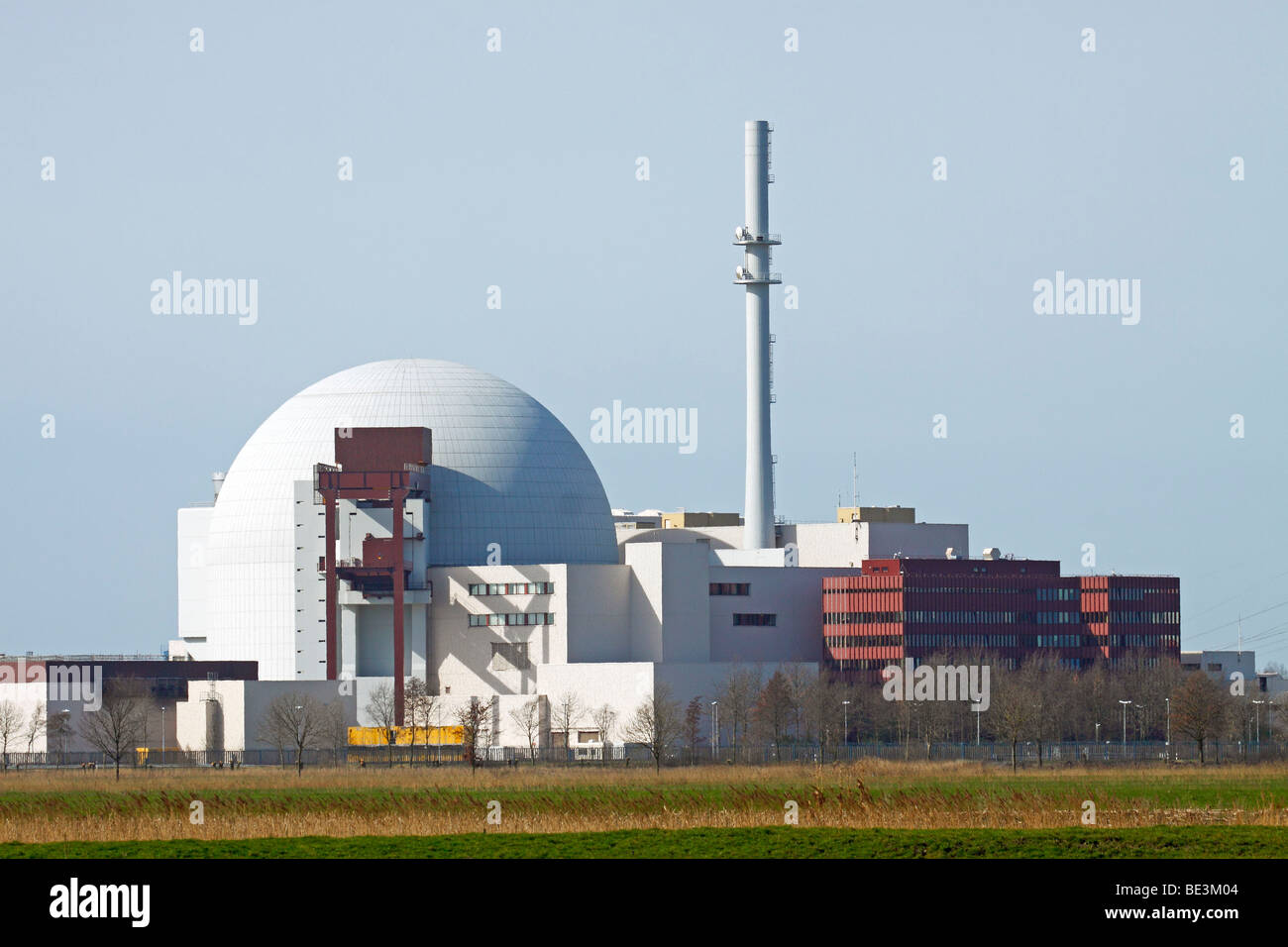 Nuclear power station / Brokdorf Stock Photo