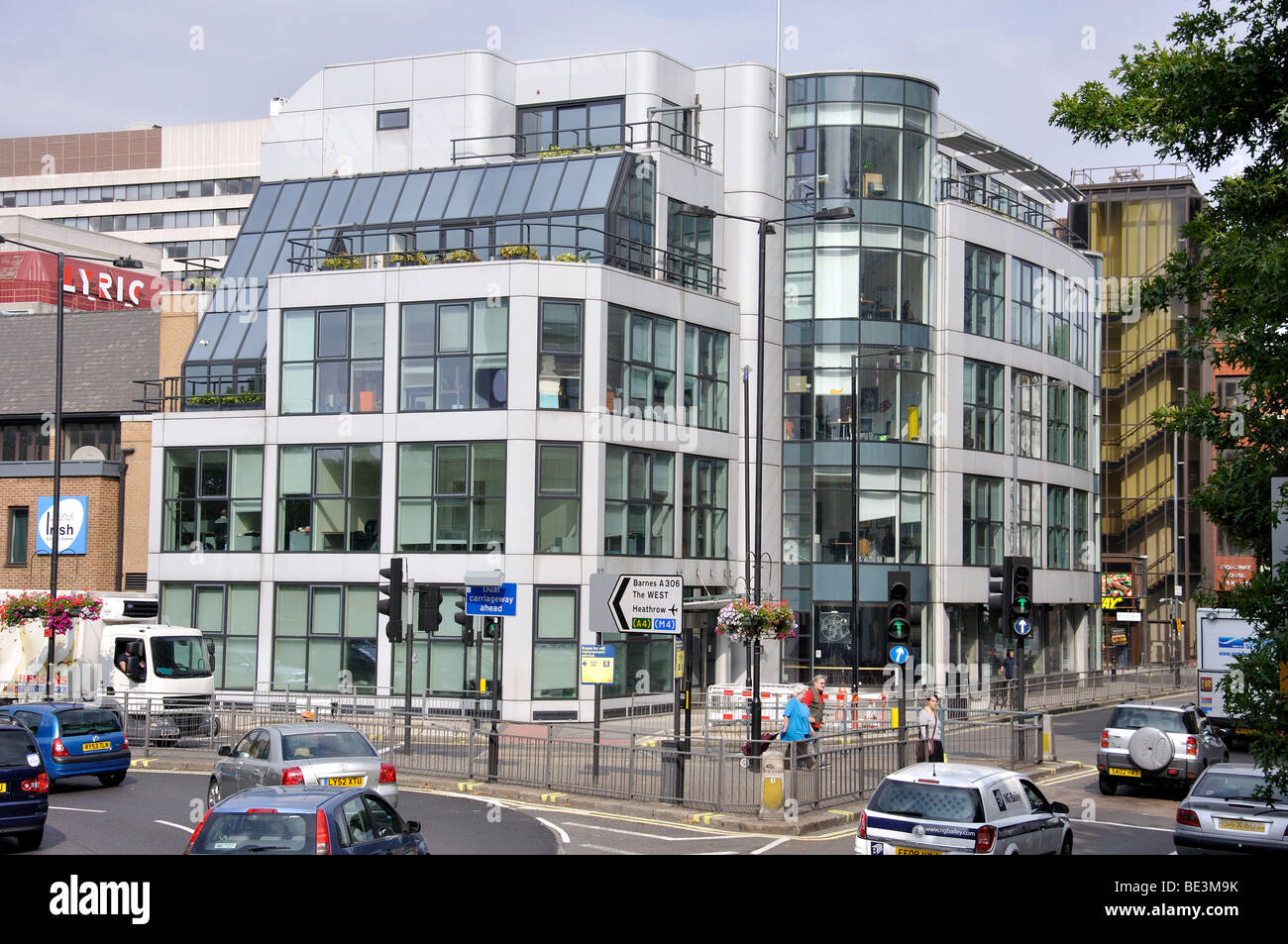 Modern serviced office building, 2 Queen Caroline Street, Hammersmith, London Borough of Hammersmith and Fulham, London, England, United Kingdom Stock Photo