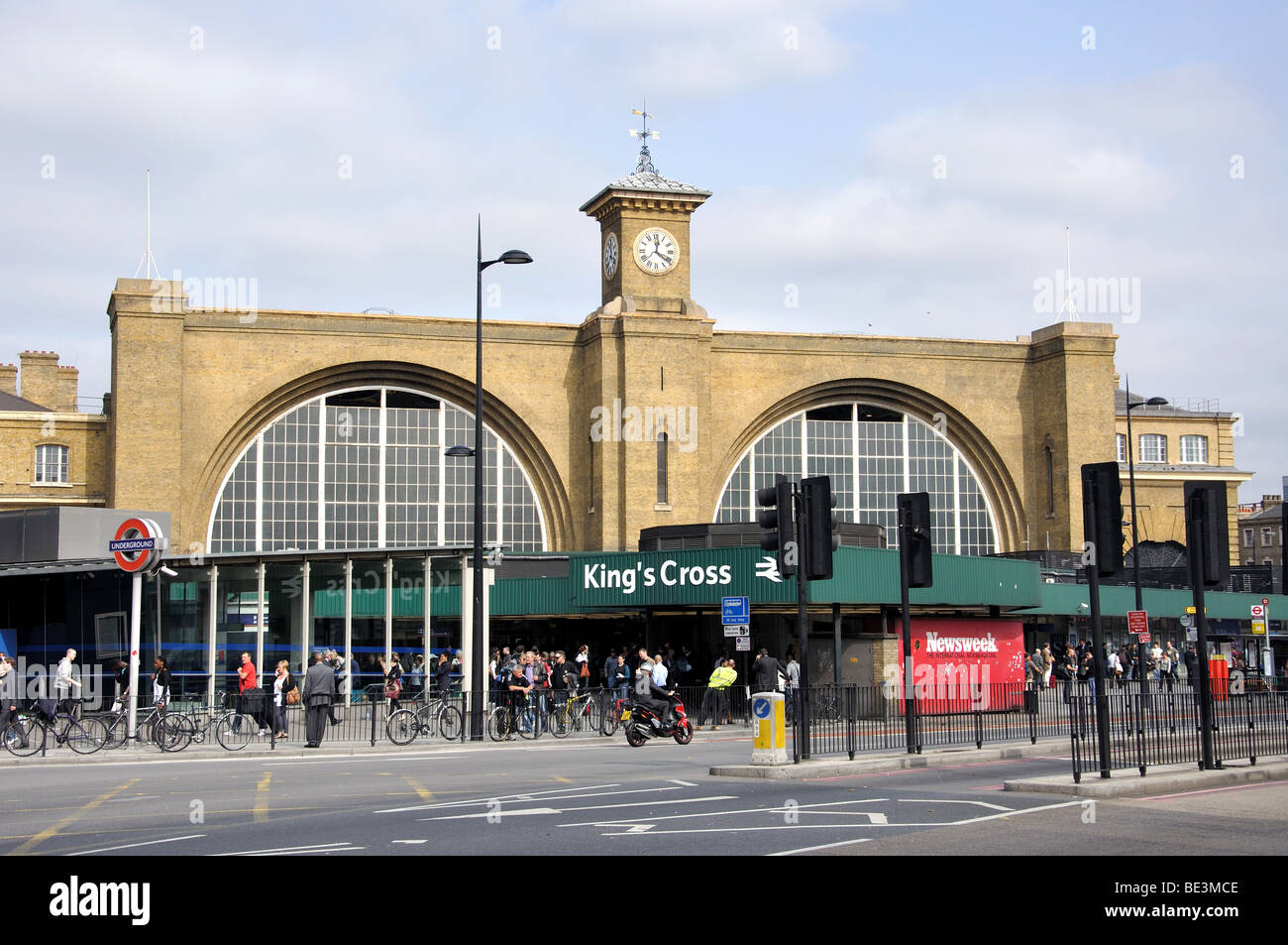 Kings Cross Railway Station, Euston Road, Greater London, England, United Kingdom Stock Photo