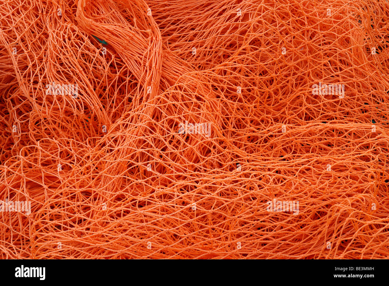Orange fishing net Stock Photo Alamy