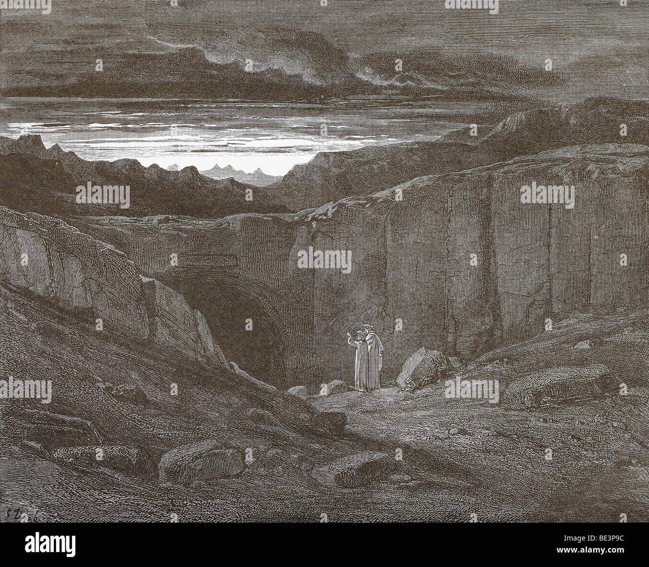 Gustave Dore's Illustration 'The Gate of Hell' from Dante's Divine Comedy Stock Photo Alamy