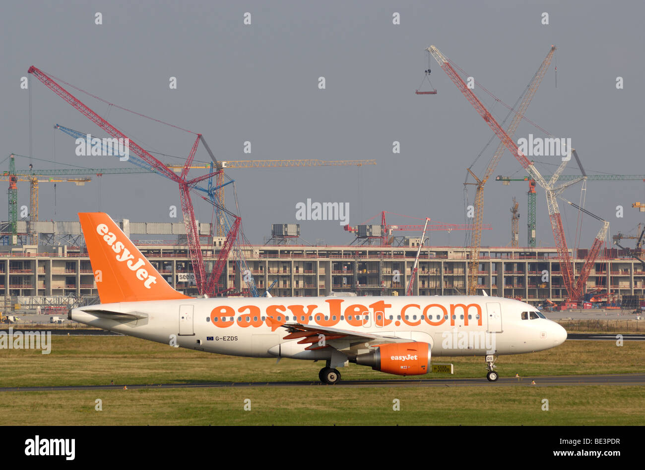Easyjet Airbus A319 at Berlin Schonefeld Airport Stock Photo