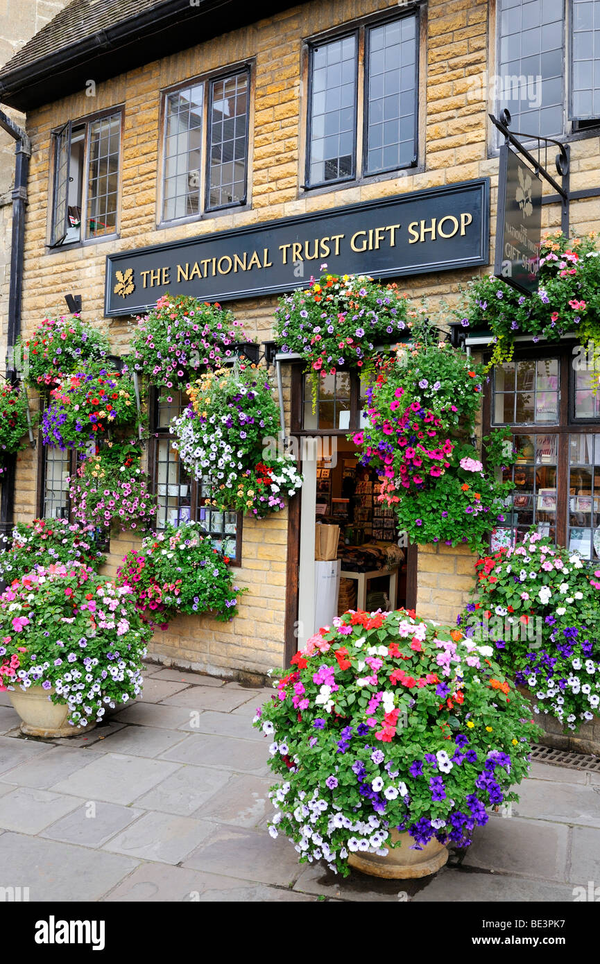 The National Trust gift shop in the historic town of Wells, County Somerset, England, United Kingdom, Europe Stock Photo