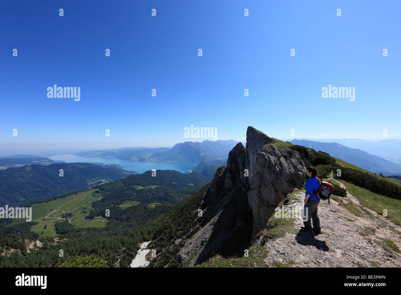 Hikers lake mountain backpack hi-res stock photography and images - Alamy