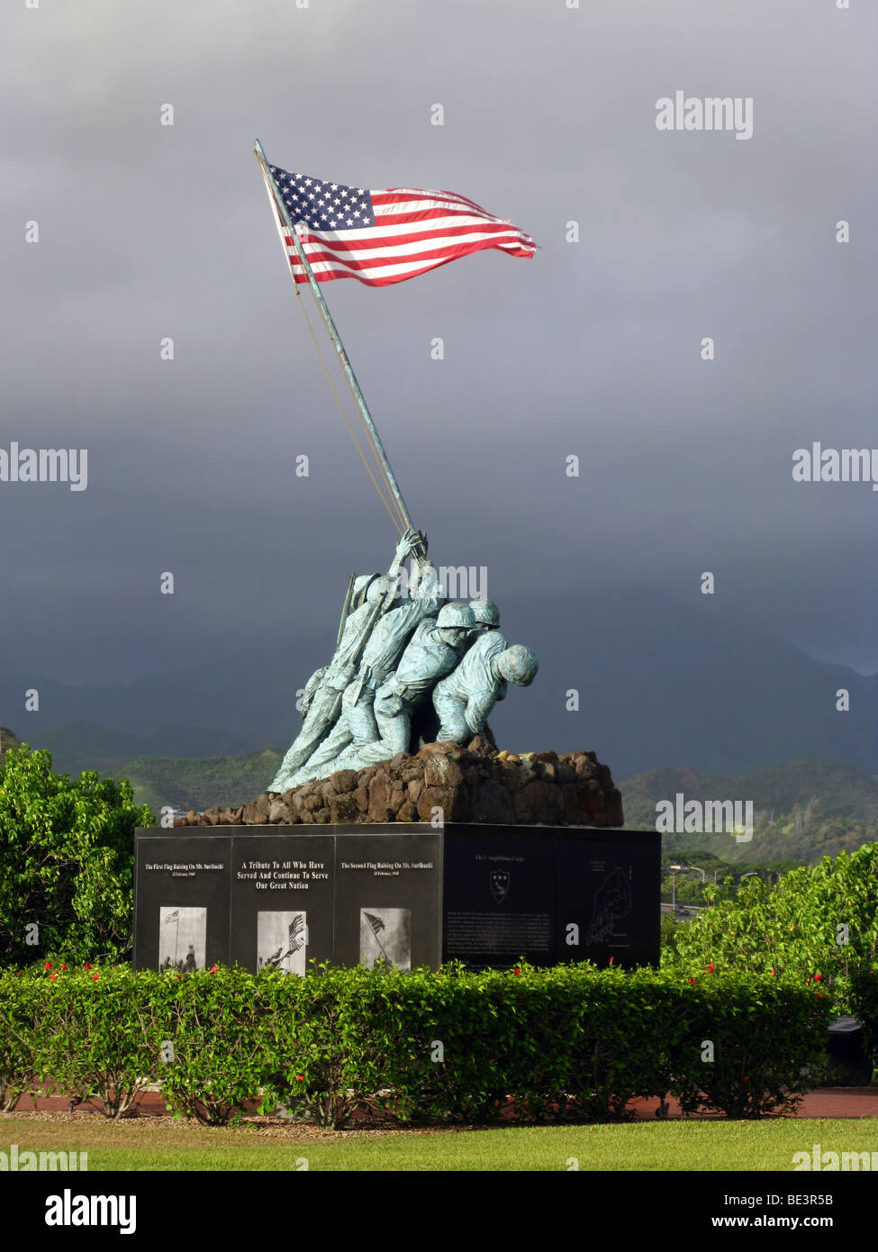 The Iwo Jima statue Stock Photo