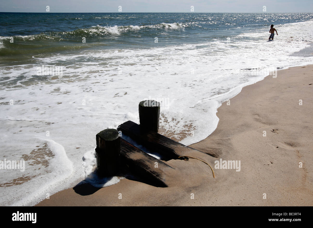 The beach, Southhampton, Long Island, New York Stock Photo