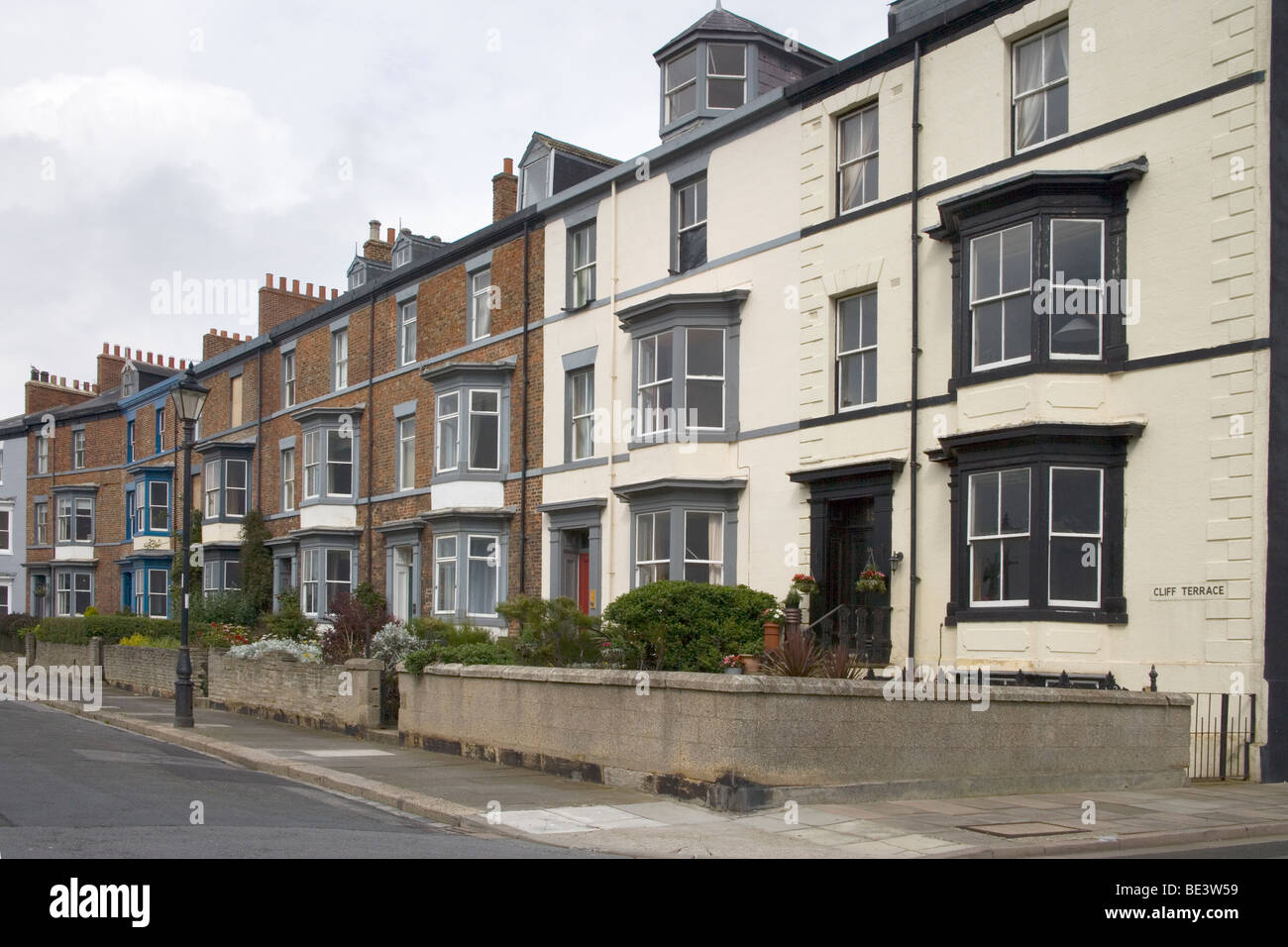 terraced houses in Hartlepool, county durham Stock Photo