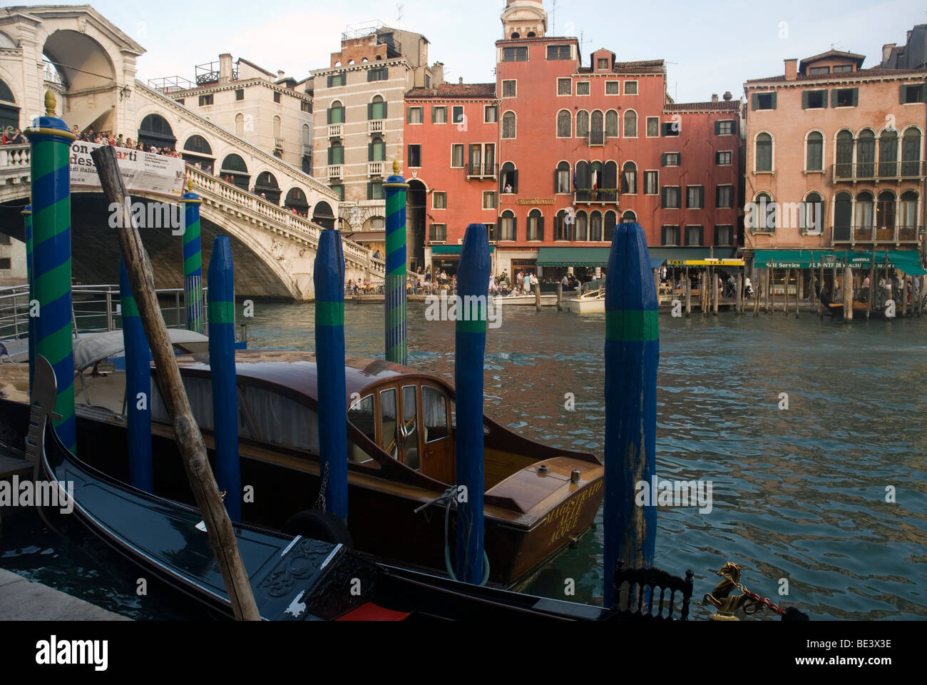 View of the Grand Canal and Rialto Bridge, Venice, Italy Stock Photo ...