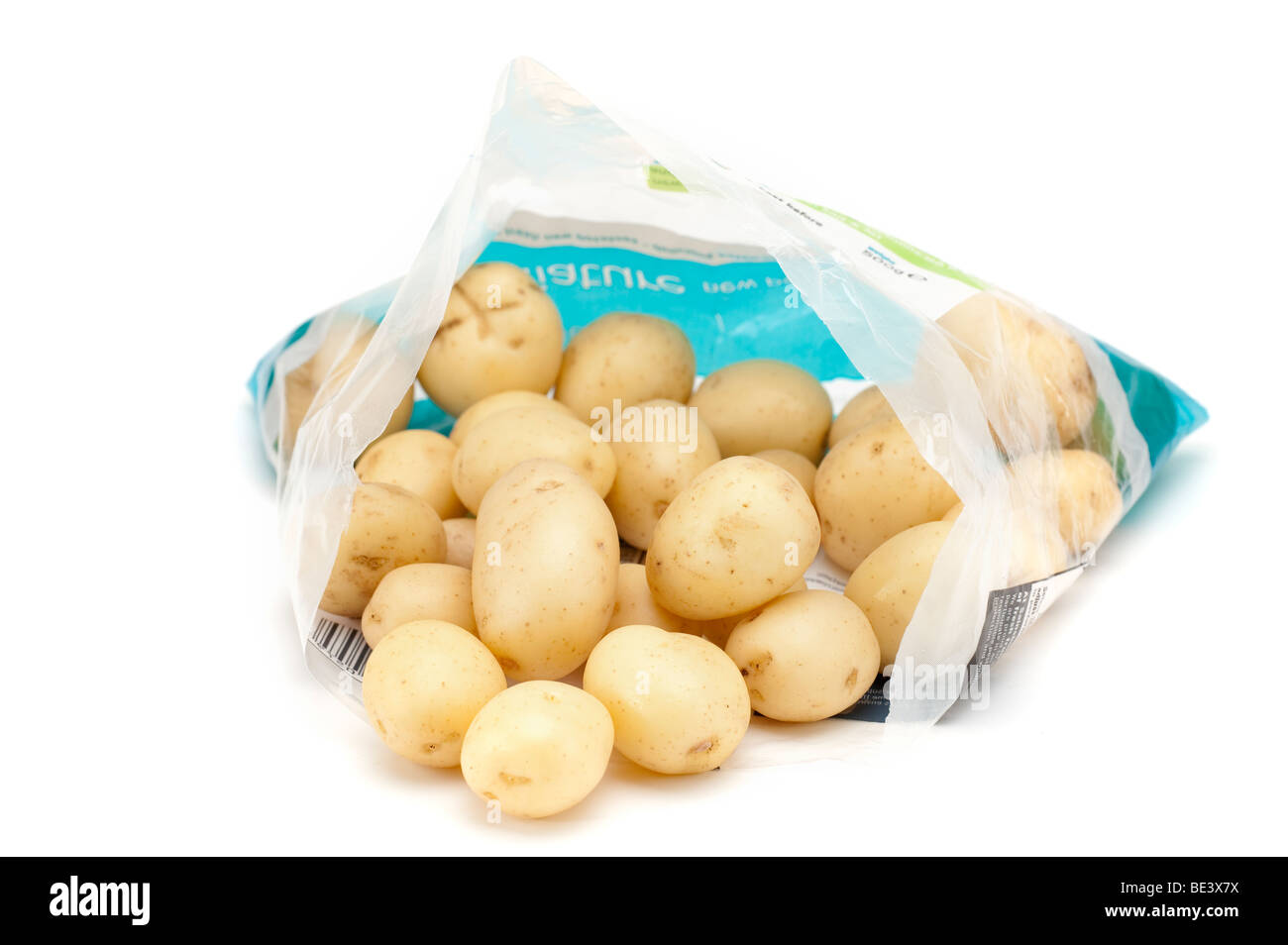 Download Plastic Bag Containing New Potatoes Stock Photo Alamy Yellowimages Mockups