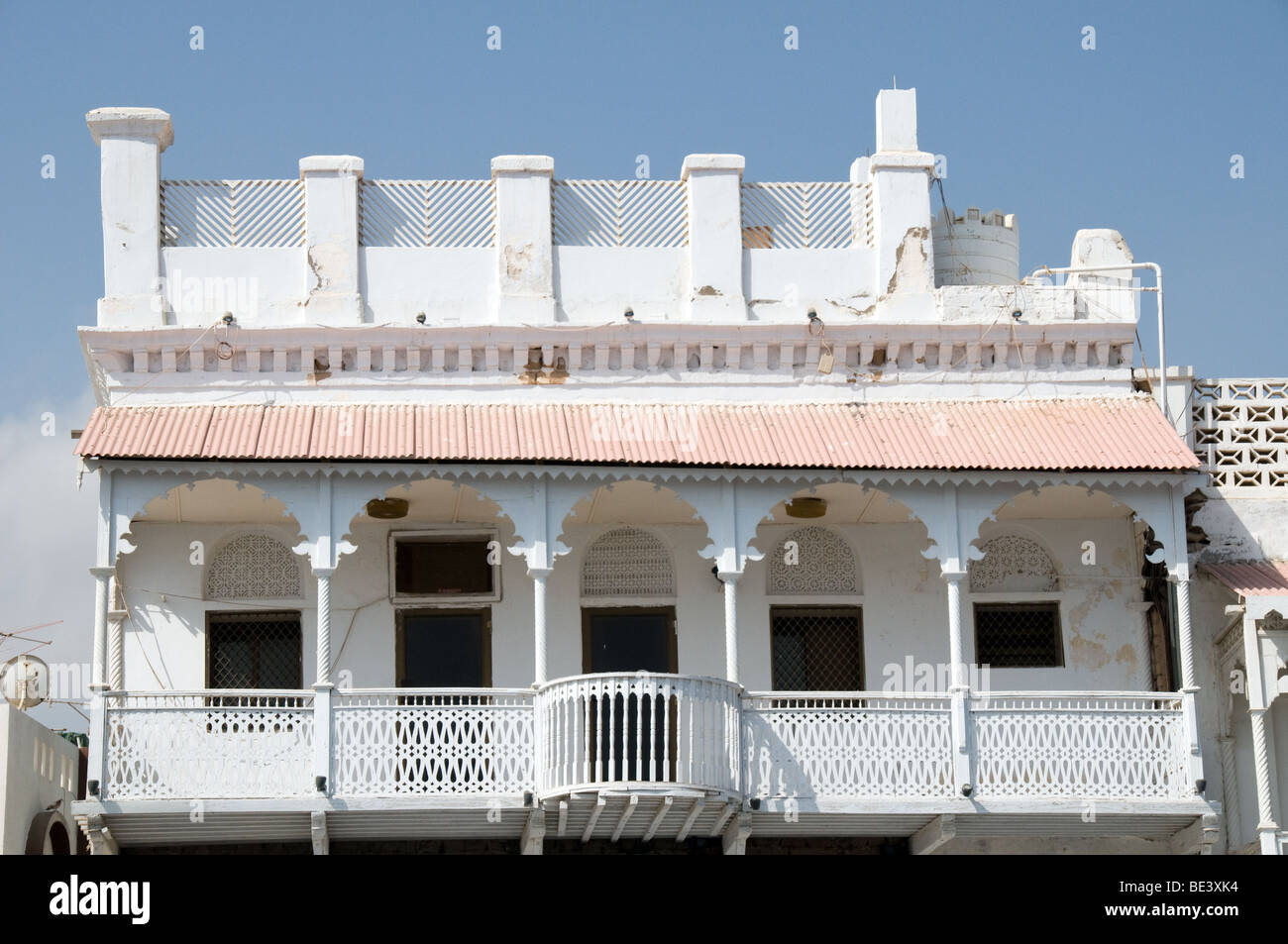 Traditional house in Muttrah, Muscat, Oman Stock Photo