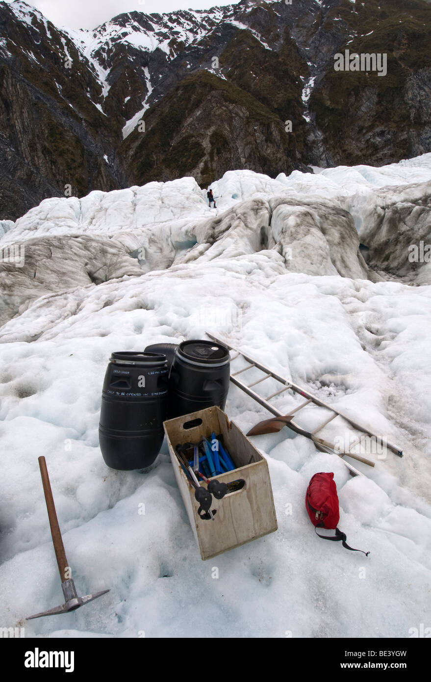 Hiking Emergency Rescue Gear, Franz Joseph Glacier, New Zealand Stock Photo Alamy