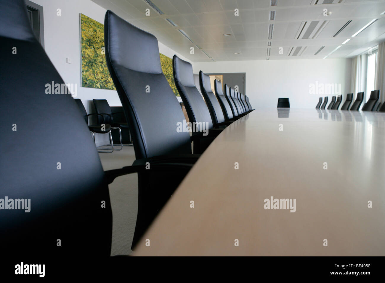 Sitzungssaal in der Staendigen Vertretung der Bundesrepublik Deutschland bei der Europaeischen Union Stock Photo
