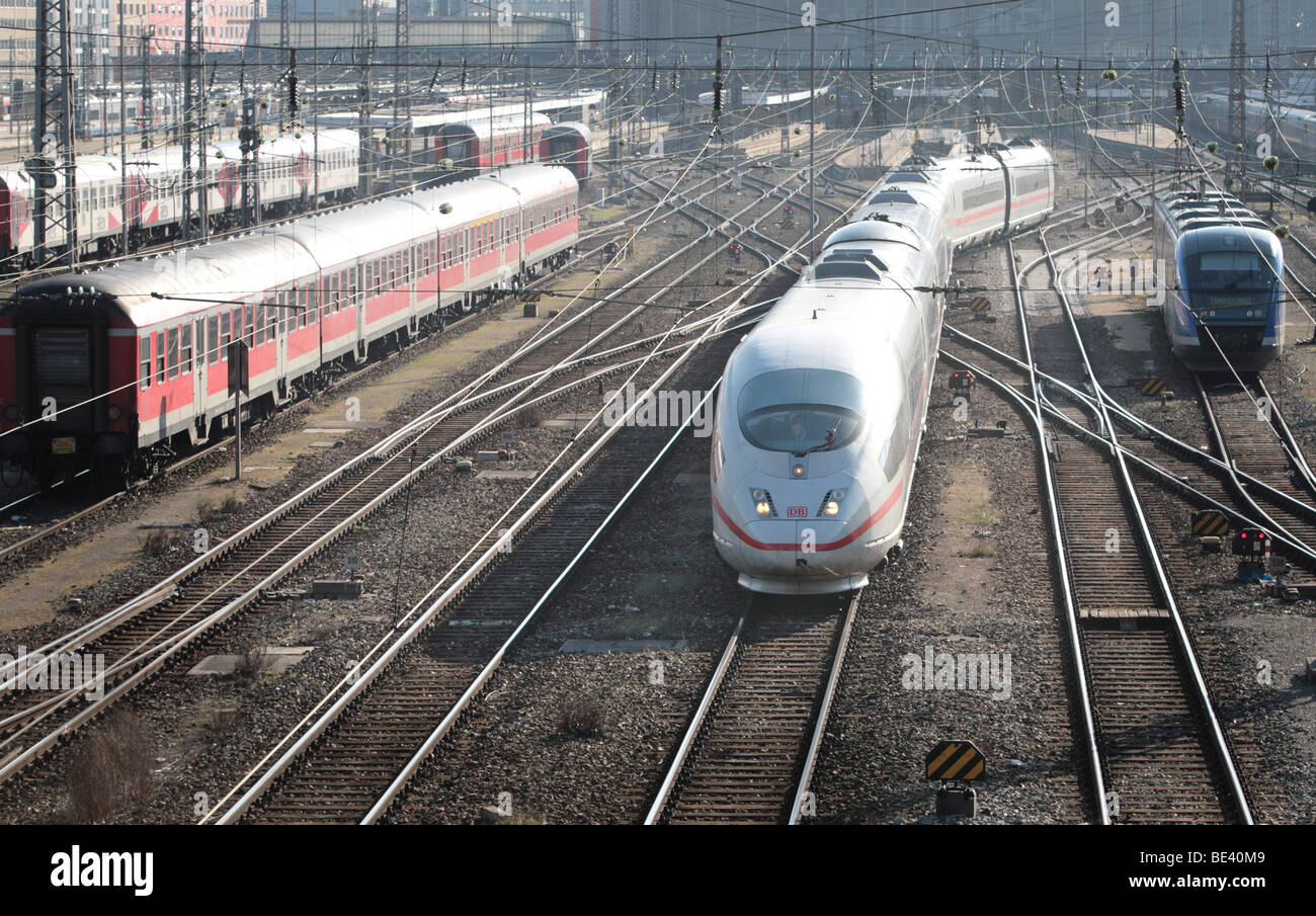Gleise der Deutsche Bahn AG Stock Photo