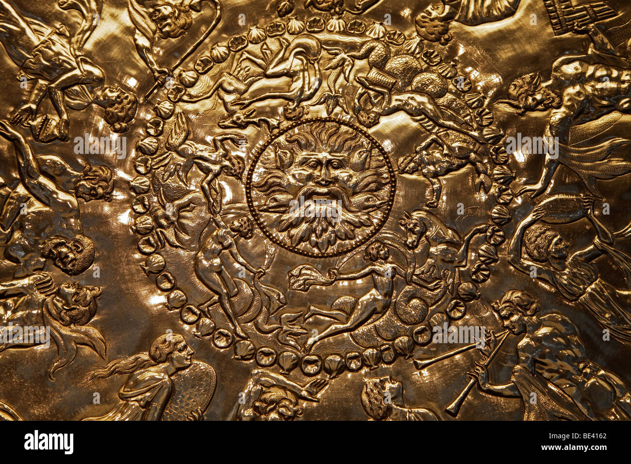 The Great Mildenhall Treasure Dish- the British Museum Stock Photo
