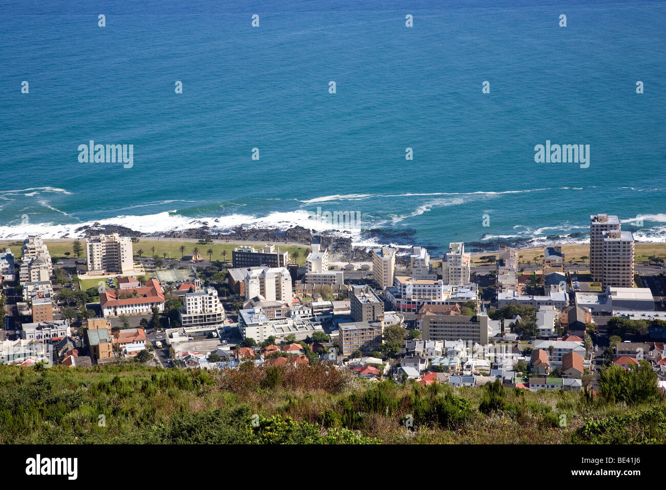 View of Sea Point - Cape Town Stock Photo
