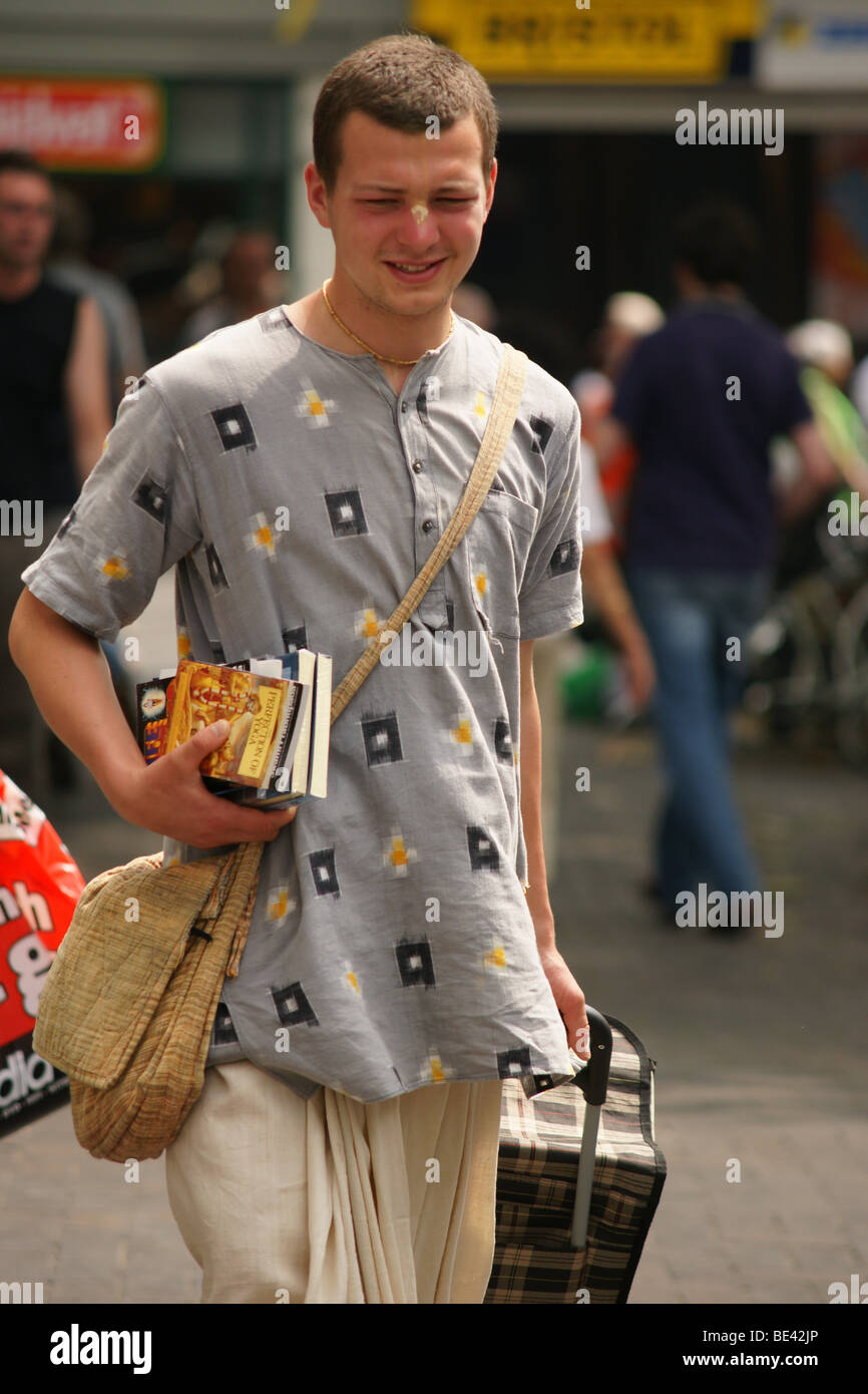 Hare Krishna devotee Stock Photo - Alamy