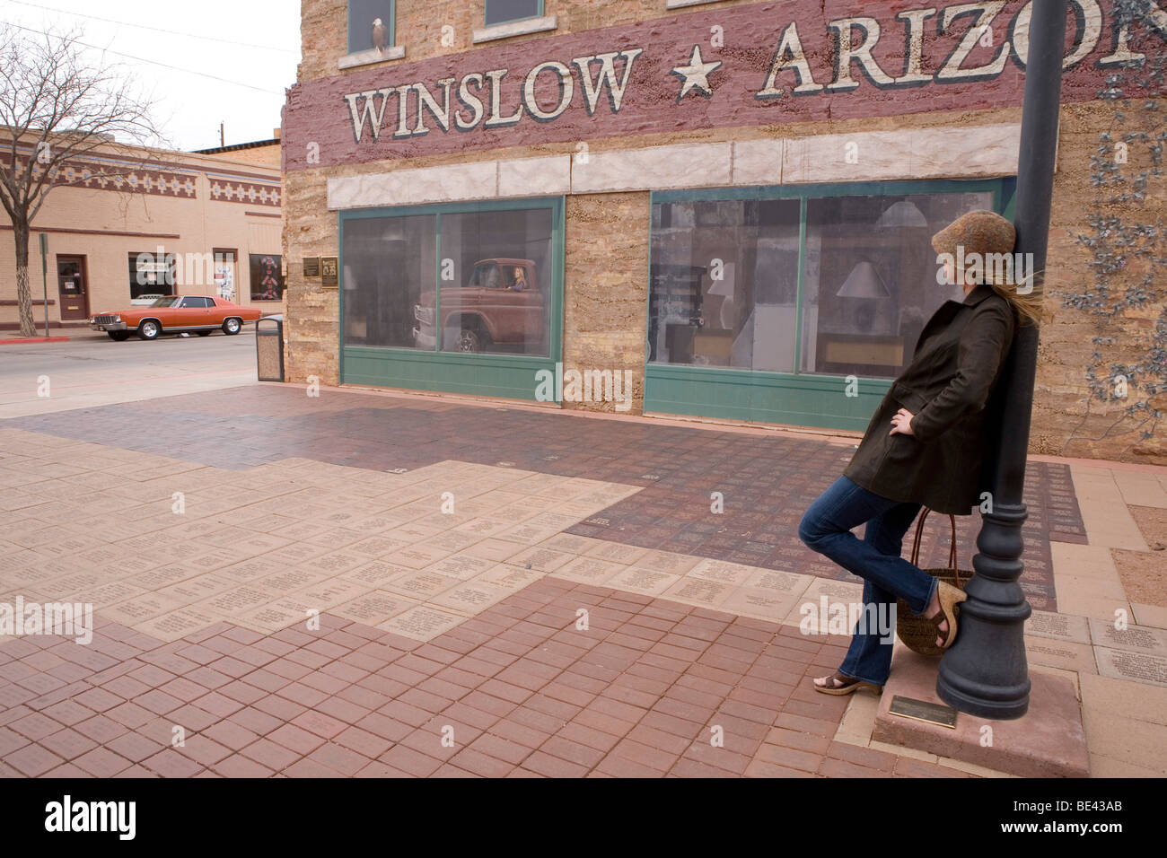 Standing on the Corner in Winslow Arizona Stock Photo Alamy