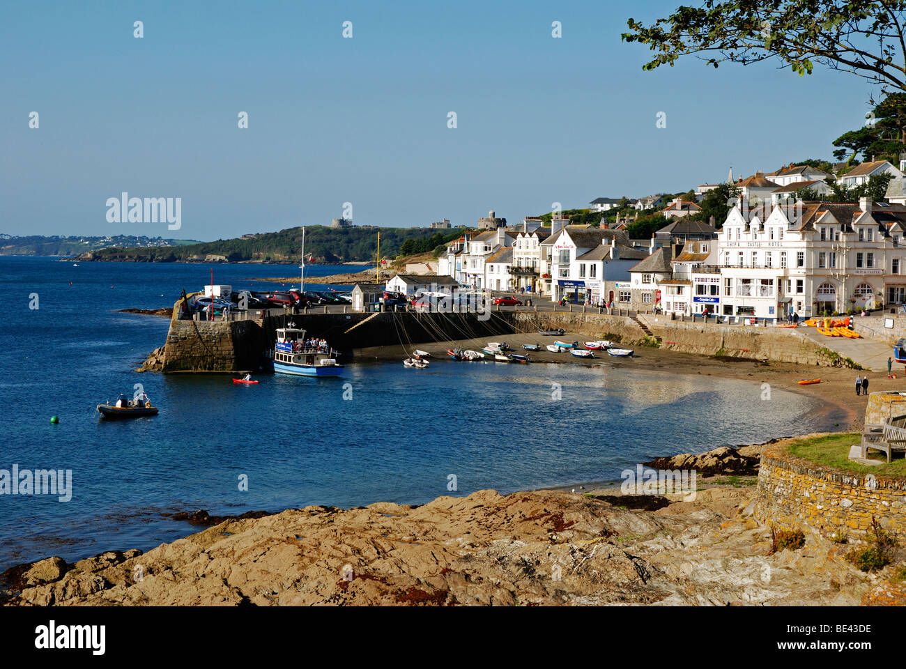 the harbour at st.mawes in cornwall, uk Stock Photo