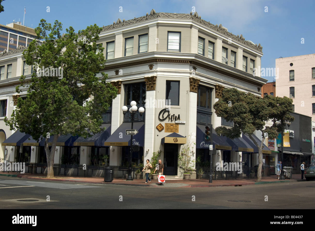 Gas Lamp District in San Diego Stock Photo Alamy
