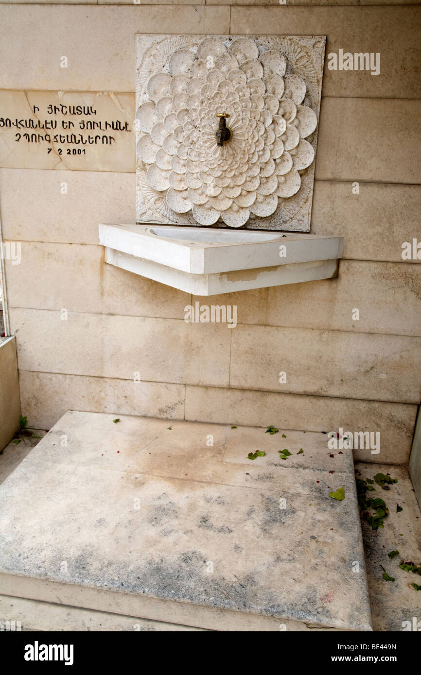 Drinking Water Fountain At Armenian Church Saint Nishan Beirut Lebanon