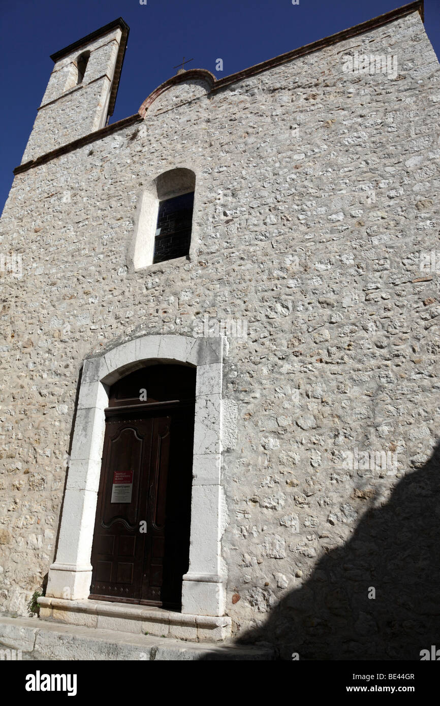 entrance to the white penitents chapel st paul de vence provence alpes maritimes south of france Stock Photo