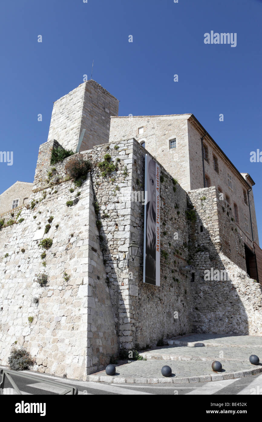 the chateau grimaldi home of the picasso museum antibes south of france Stock Photo