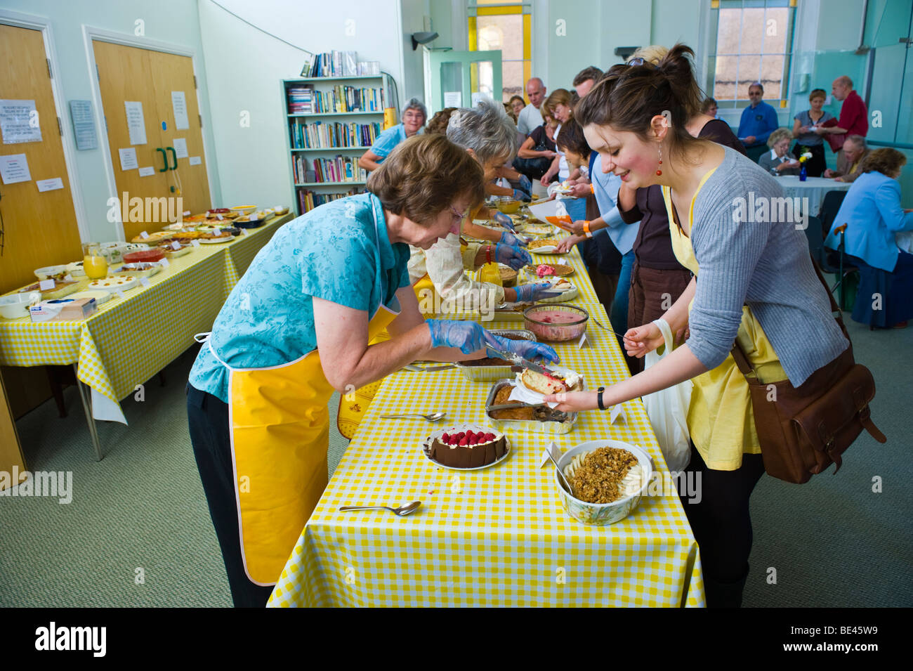Pudding tasting at Ludlow Methodist Church during Ludlow Food Festival