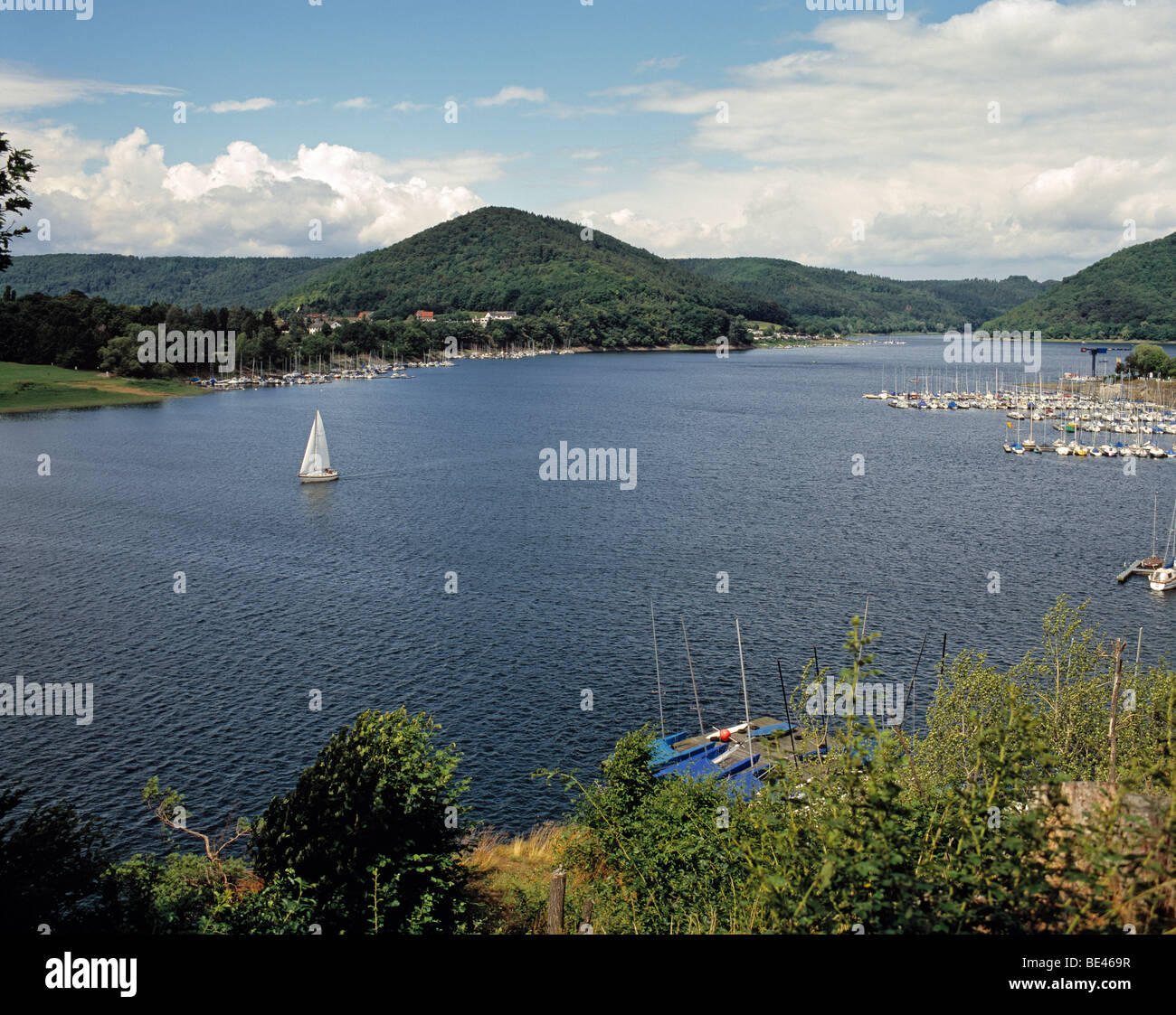 Edersee Lake, Hesse, Germany. Stock Photo